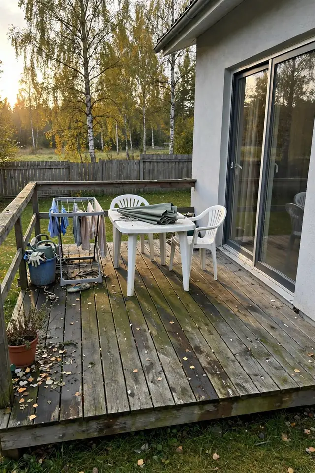 Tavaline puitterrass enne AI kujundust